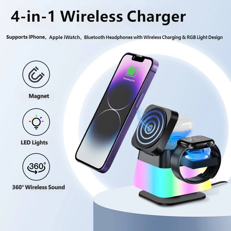 Watch Smartwatch Android - Support de chargeur sans fil double