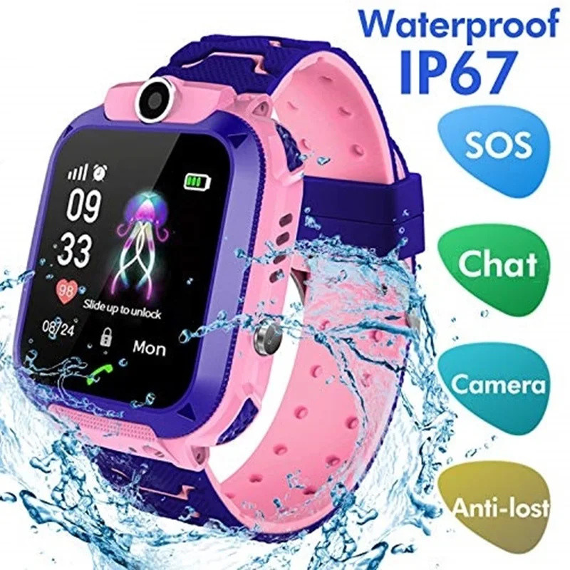 Smartwatch Digital Watches For Kids - 2G enfants montre intelligente appel SOS