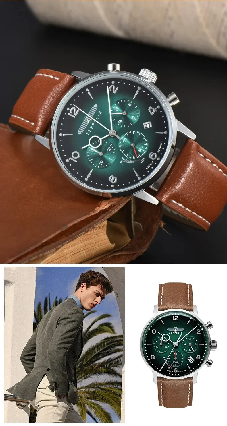 Smartwatch Trending Watches For Men - Montre-bracelet multifonctionnelle Zeppelin pour homme, chronographe