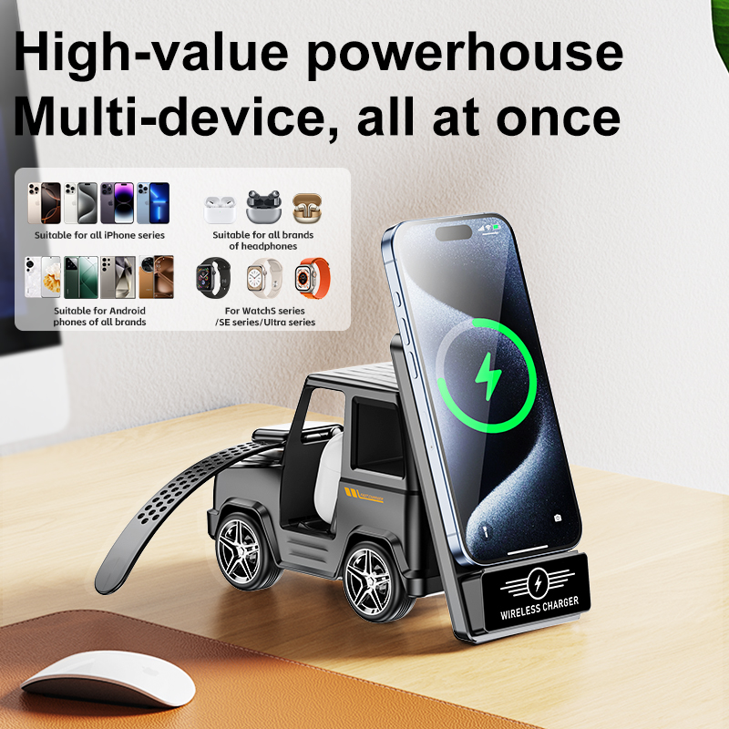 Smartwatch Apple Watch - Chargeur sans fil multifonctionnel 3 en