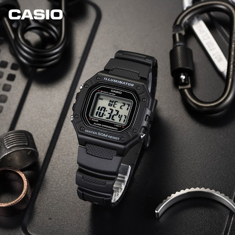 Vintage Digital Watch - Montre sport numérique originale Casio W-218H-1A