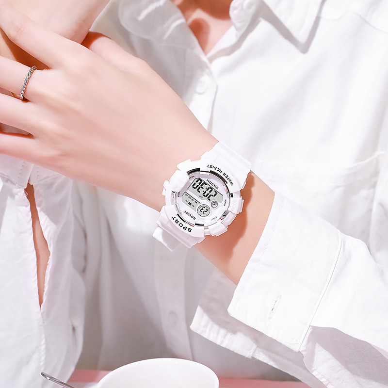 Smartwatch Digital Watches For Kid Boy With Alarm - YIKAZE-Montre connectée pour enfants, étanche, alarme,