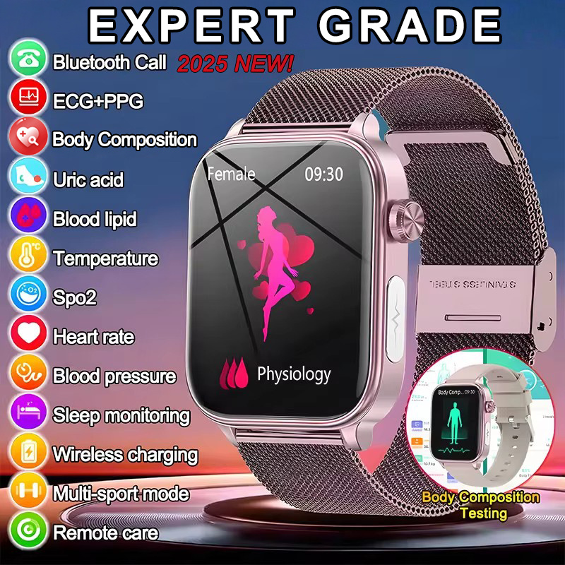 Smartwatch Health Watches For Women - 2025 nouveau ECG + PPG surveillance