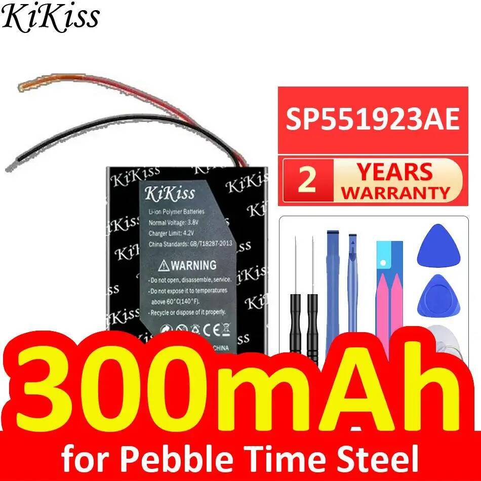 Smartwatch Pebble Watches - Batterie de montre intelligente SP551923AE 300Mah,