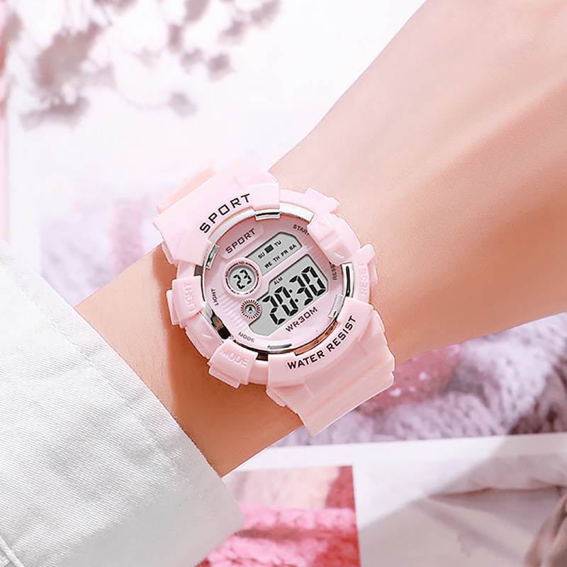 Smartwatch Digital Watches For Kids - Mode enfants montres lumineux étanche sport