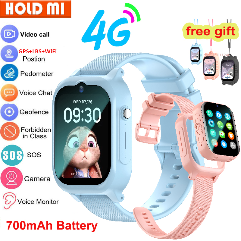 Smartwatch Digital Watches For Kids - Montre intelligente enfants 4G GPS WIFI