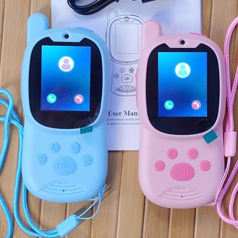 Smartwatch Digital Watches For Kids - Talkies-walkies mignons, lot de 2, rechargeables,