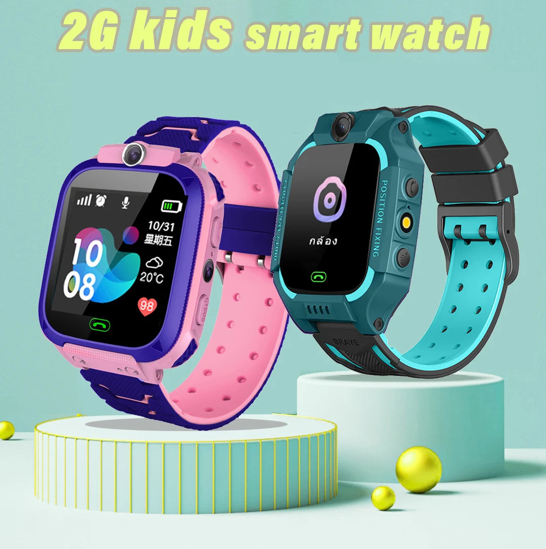 Smartwatch Digital Watches For Kid Boy - Montre intelligente étanche pour enfants, Q12,