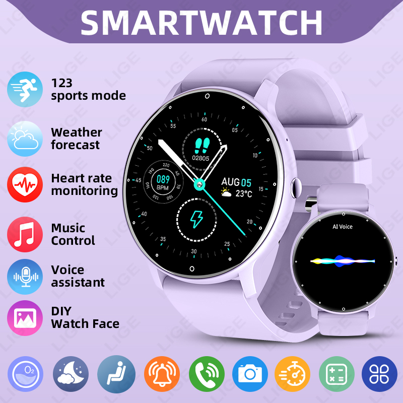 Smartwatch Angelo Watches - LIGE 2025 nouveau IP68 étanche Sport