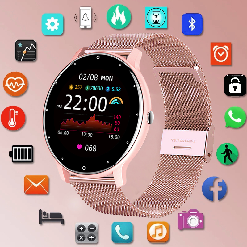 Smartwatch Angelo Watches - LIGE étanche femmes montre bracelet intelligent