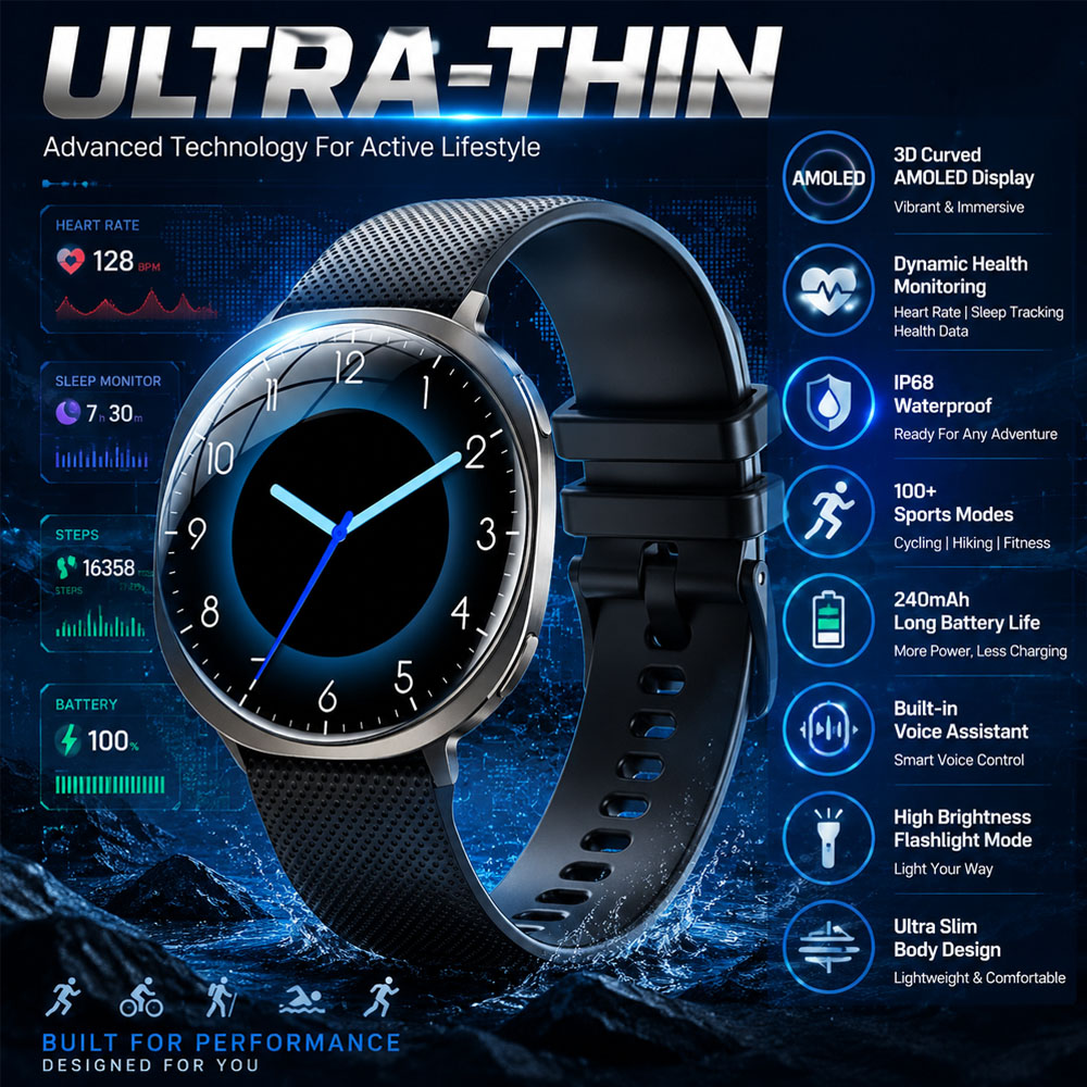 Smartwatch Health Watches For Women - Nouvelle montre connectée avec suivi de
