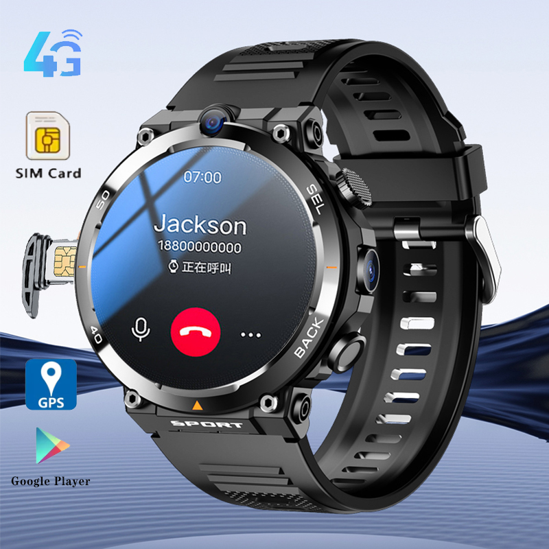 Smartwatch Rugged Watches For Men - Nouveau Google Play 1.39 pouces 4G