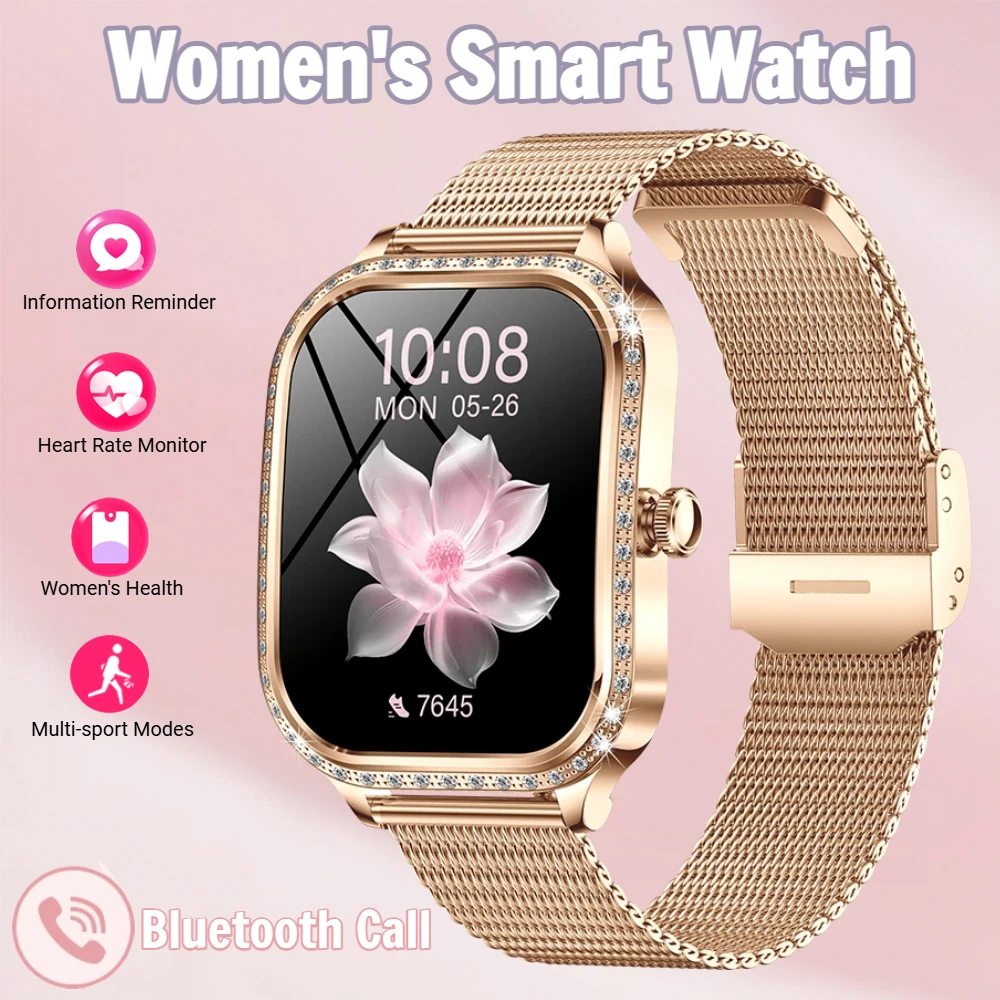 Smartwatch Angelo Watches - Montre connectée pour femmes, avec appels