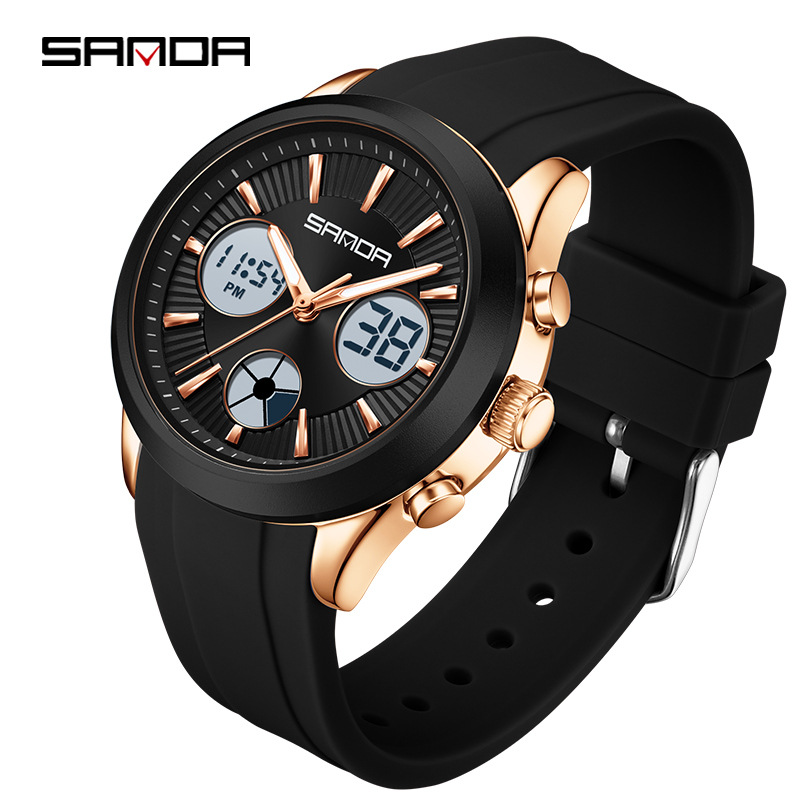 Watches Ladies Smartwatch - Montre électronique SANDA lumineuse, multifonctionnelle, sportive,