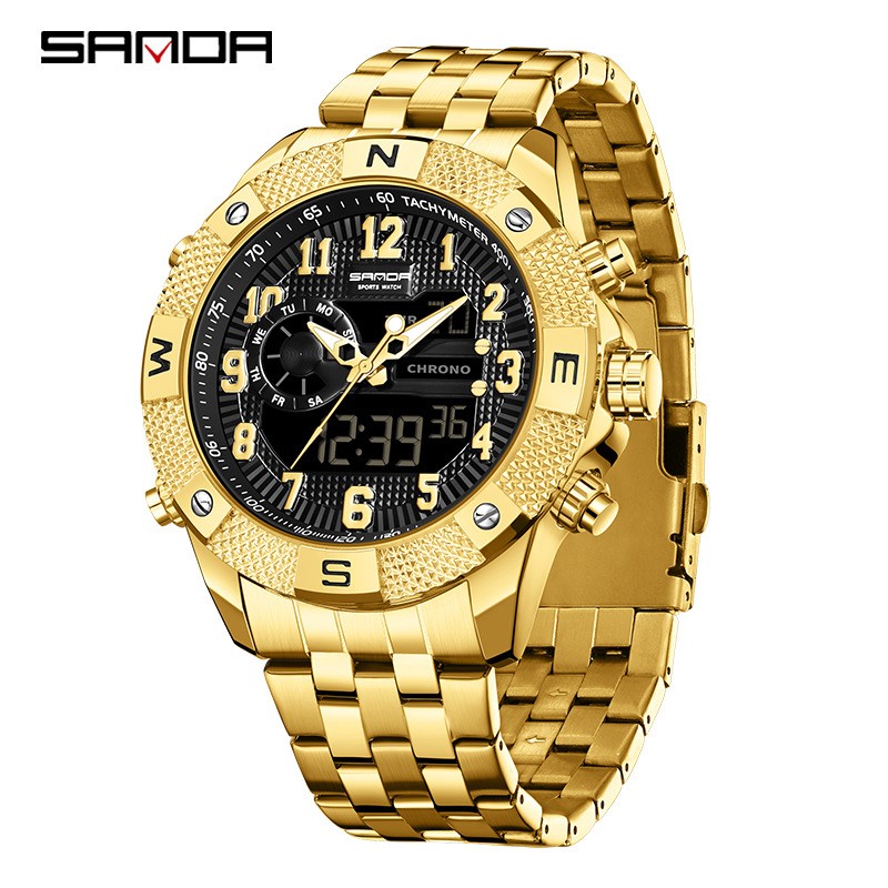 Smartwatch Trending Watches For Men - Montre électronique SANDA pour jeunes, tendance,