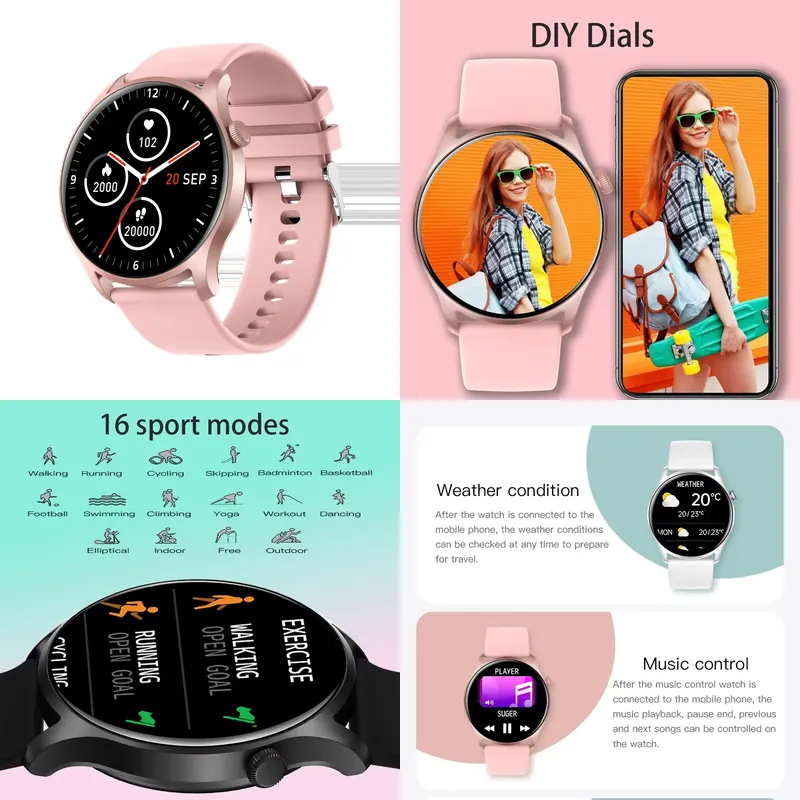 Watch Smartwatch Android - Montre connectée SENBONO MAX8 pour homme