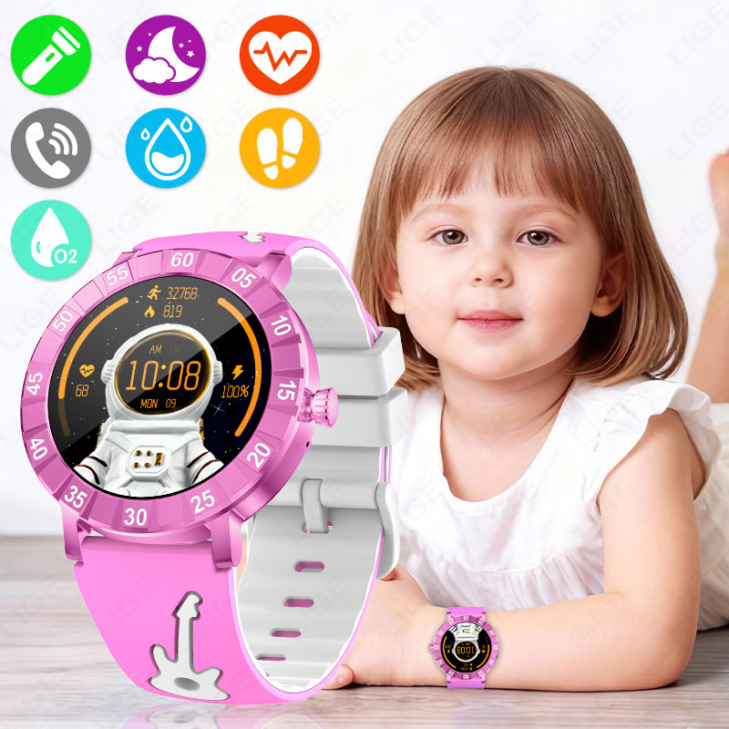 Smartwatch Watches Useful Gift For Boys - Montre connectée pour enfants LIGE, HRV,