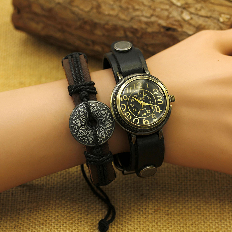 Montre vintage en cuir cirhide - Vintage Digital Watch avis et prix