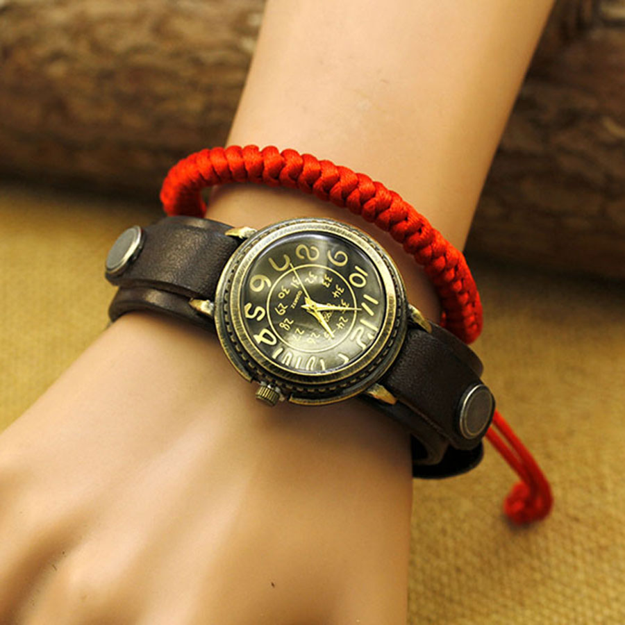 Montre vintage en cuir cirhide - Vintage Digital Watch avis et prix