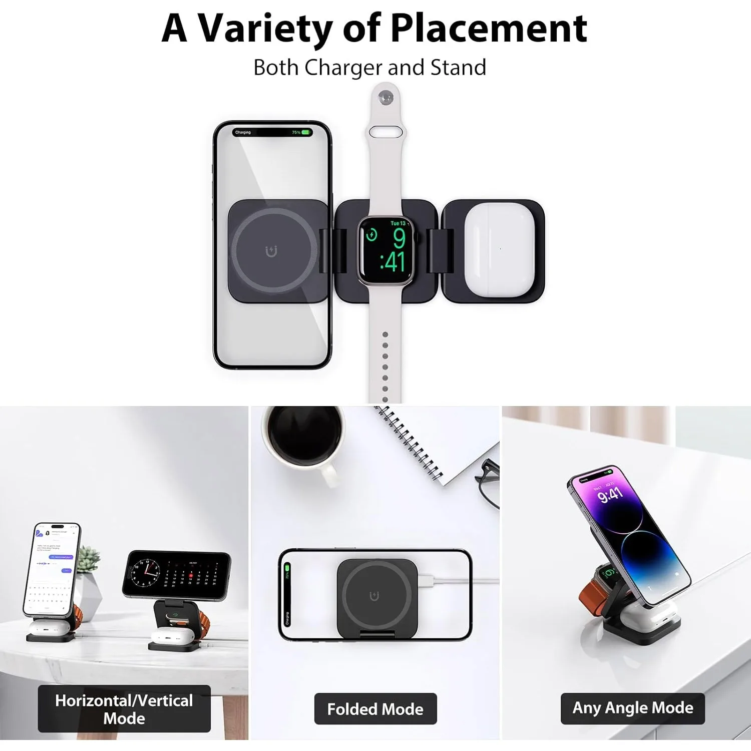 Chargeur sans fil rapide pliab - Smartwatch Apple Watch avis et prix