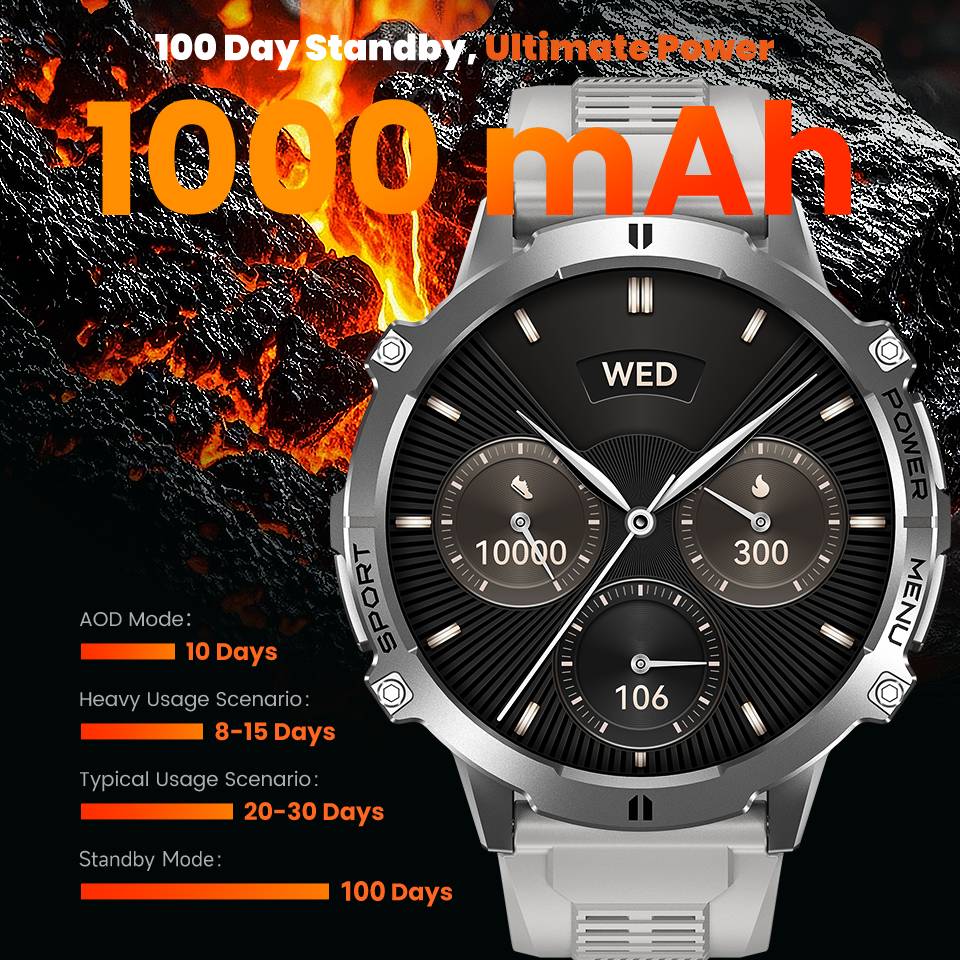 Montre connectée pour homme LE - Smartwatch Rugged Watches For Men avis et prix