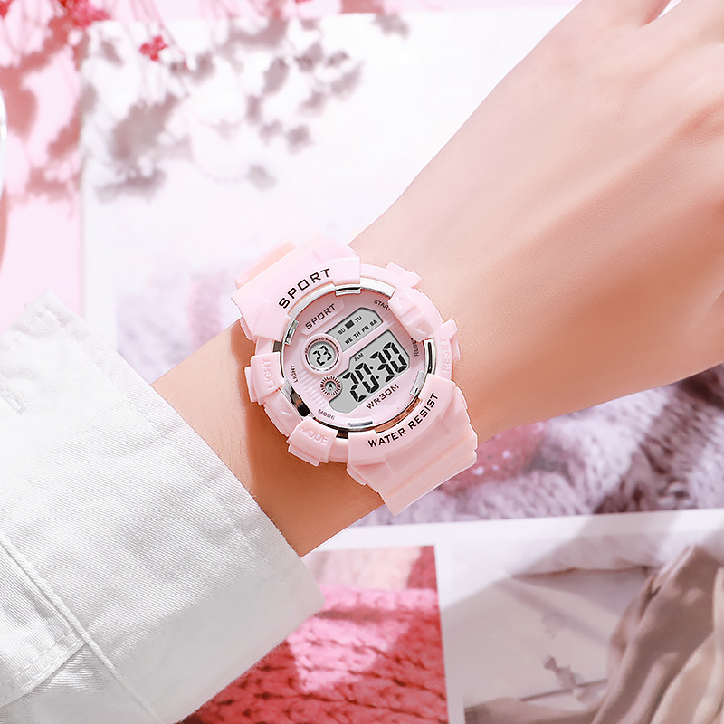 YIKAZE-Montre connectée pour e - Smartwatch Digital Watches For Kid Boy With Alarm avis et prix