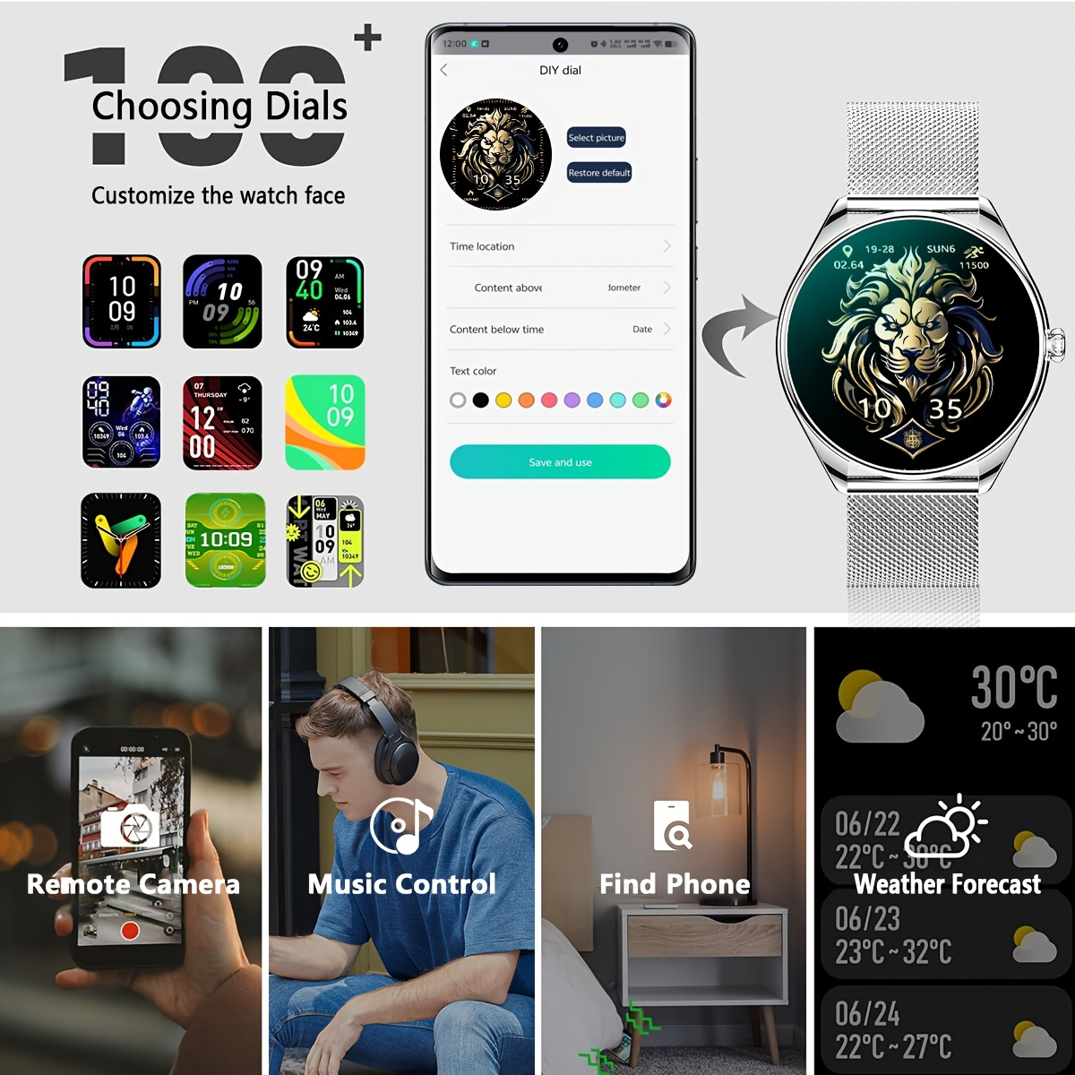 Montre connectée Ultra fine po - Watches Ladies Smartwatch avis et prix