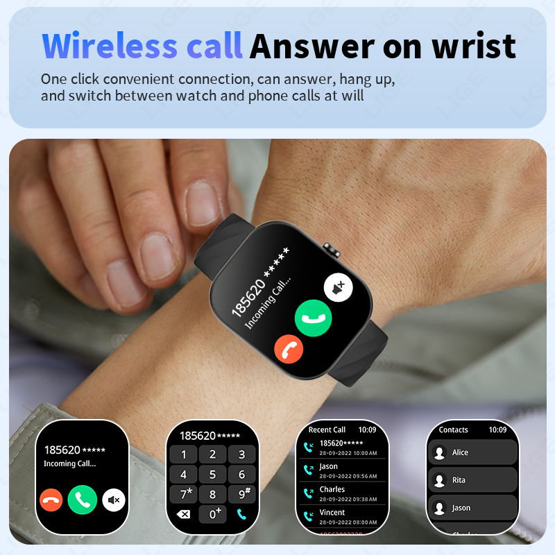 LIGE 2025 montre intelligente  - Smartwatch Digital Watches For Women avis et prix