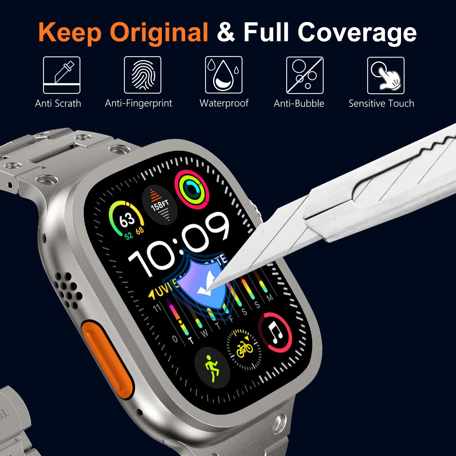 Verre trempé pour Apple Watch  - Smartwatch Apple Watches For Women avis et prix