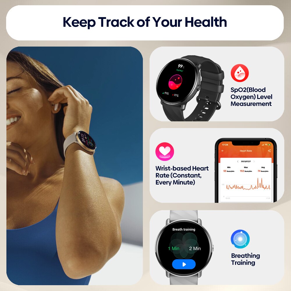 Zeblaze GTR 3 Pro Voix Appelan - Smartwatch Angelo Watches avis et prix
