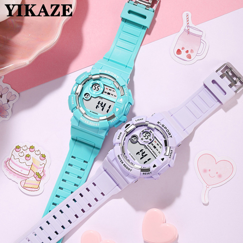 YIKAZE enfants montres mode lu - Smartwatch Digital Watches For Kid Boy With Alarm avis et prix
