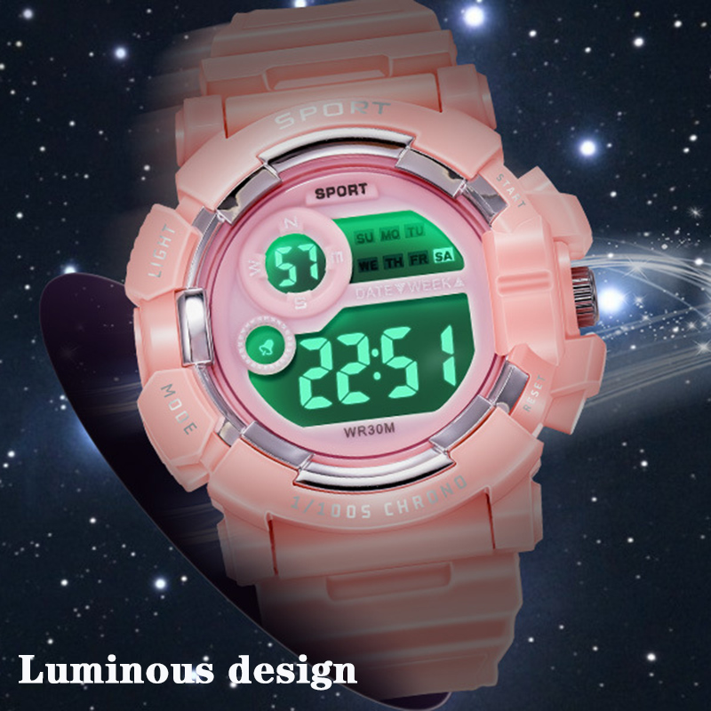 YIKAZE enfants montres mode lu - Smartwatch Digital Watches For Kid Boy With Alarm avis et prix