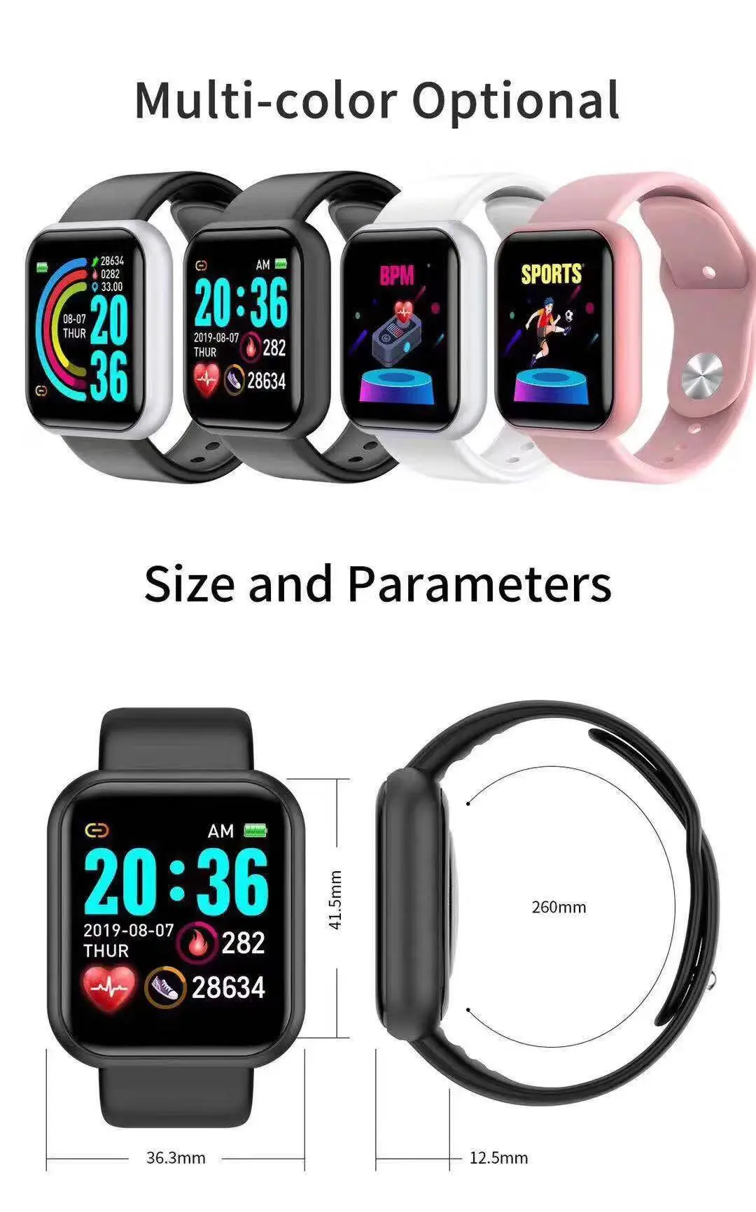 Montre connectée D20 Pro pour  - Watch Smartwatch Android avis et prix