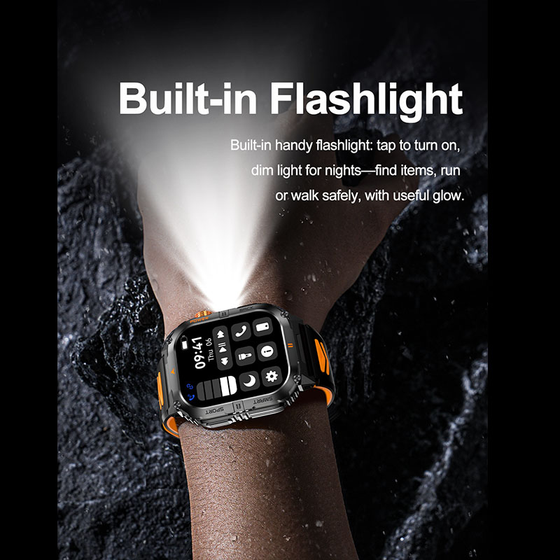 Montre connectée robuste pour  - Smartwatch Rugged Watches For Men avis et prix