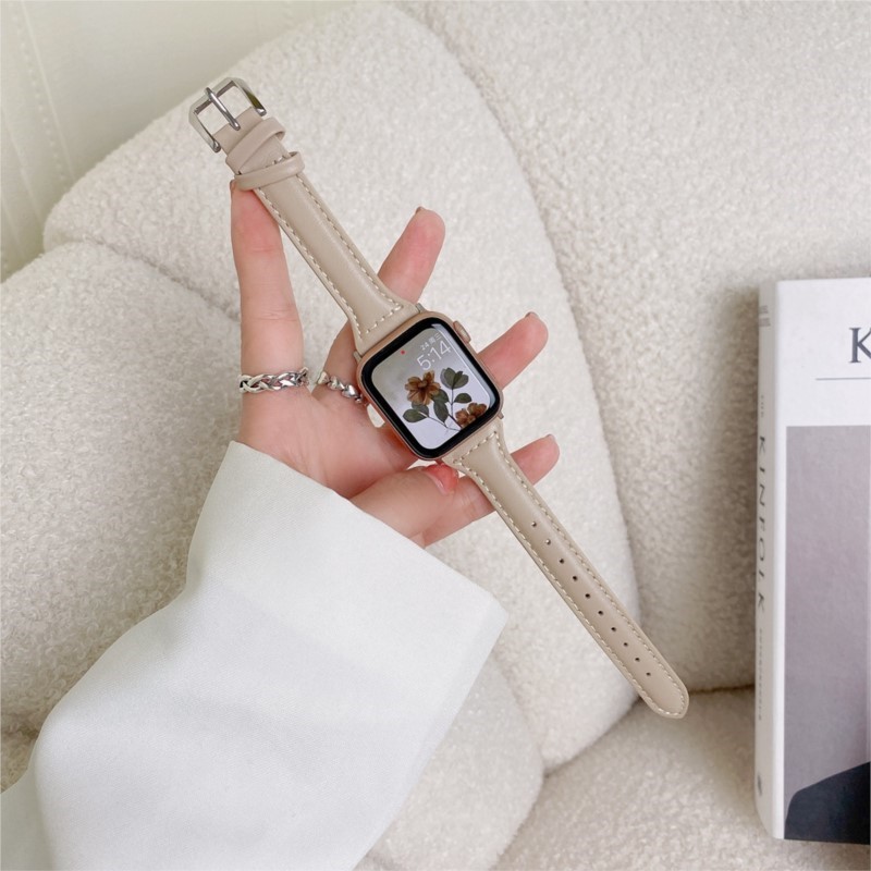 Bracelet en cuir mince pour br - Smartwatch Apple Watches For Women avis et prix