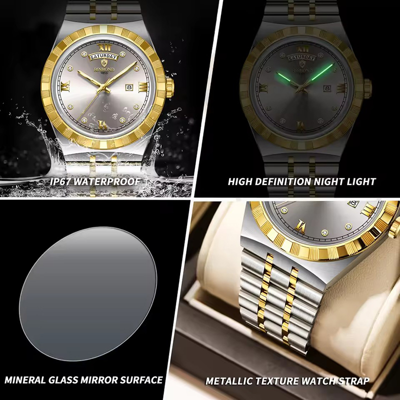 BINBOND montre pour hommes mod - Smartwatch Trending Watches For Men avis et prix