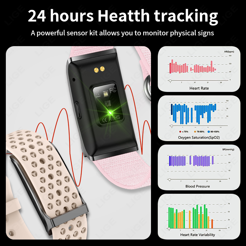 LIGE-Montre connectée multifon - Smartwatch Digital Watches For Women avis et prix