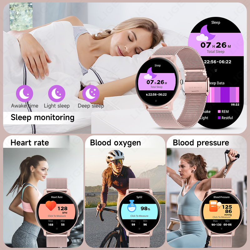 Montre connectée LIGE pour fem - Smartwatch Angelo Watches avis et prix