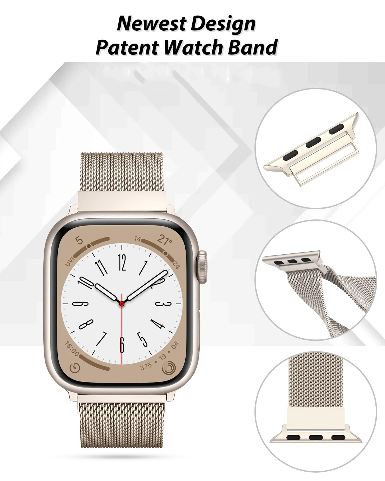 Bracelet milanais pour Bracele - Smartwatch Apple Watches For Women avis et prix