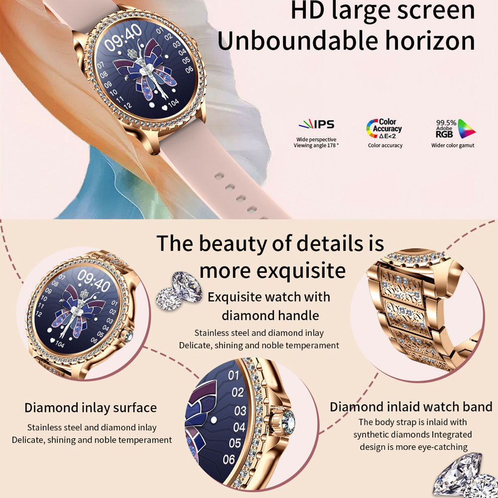 696 nouveau bleu dent appel fe - Watches Ladies Smartwatch avis et prix