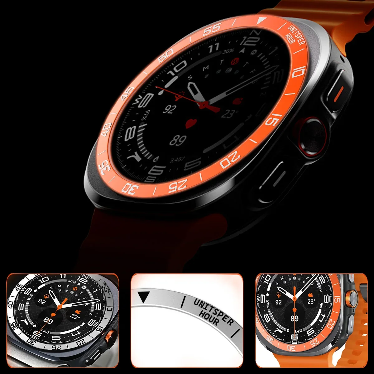 Boîtier à anneau de lunette en - Watch Smartwatch Android avis et prix