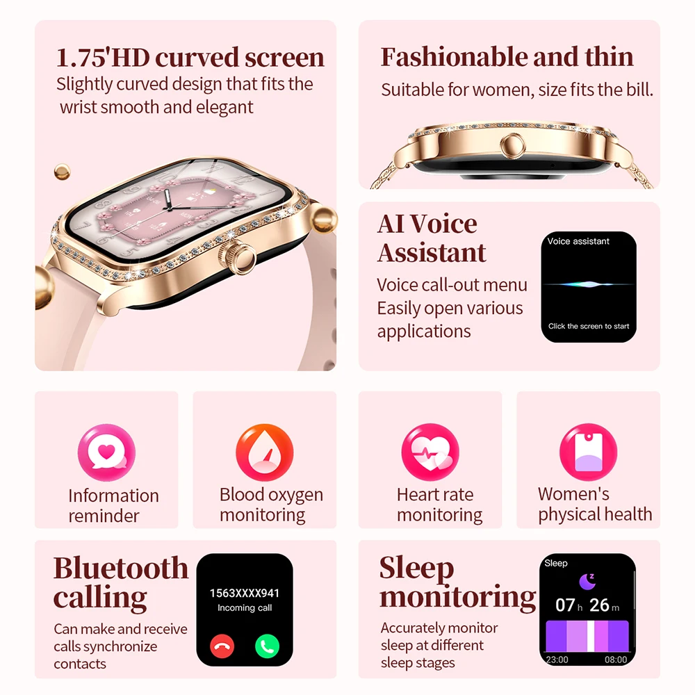 Montre connectée pour femmes,  - Smartwatch Angelo Watches avis et prix