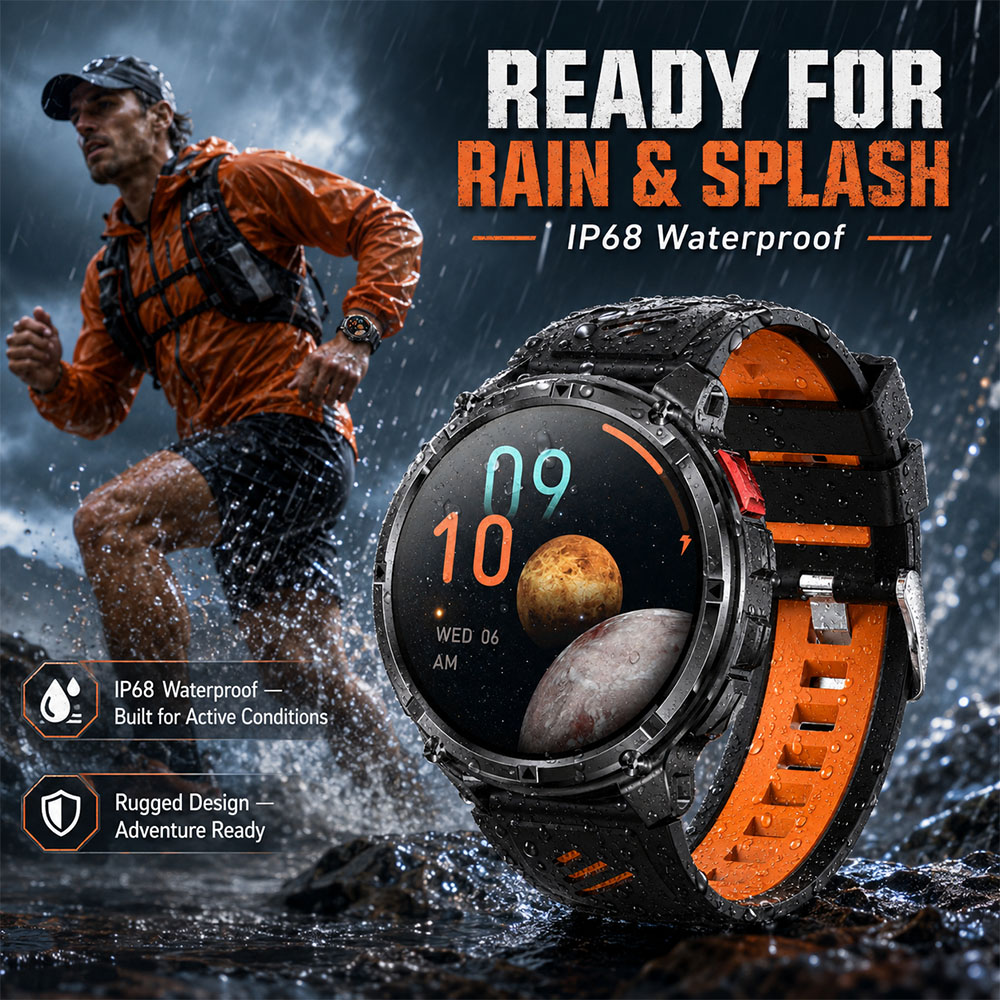Montre connectée YAOCX AMOLED  - Smartwatch Rugged Watches For Men avis et prix