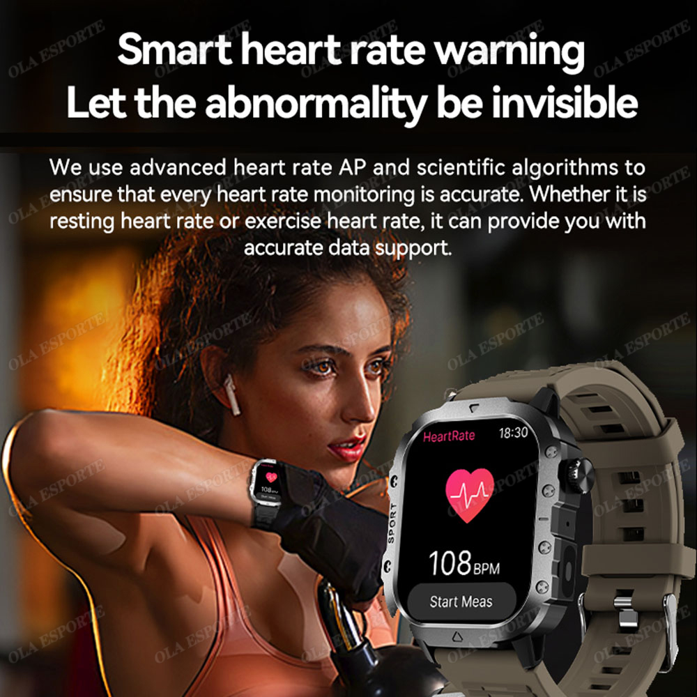 Nouvelle montre connectée mili - Smartwatch Rugged Watches For Men avis et prix