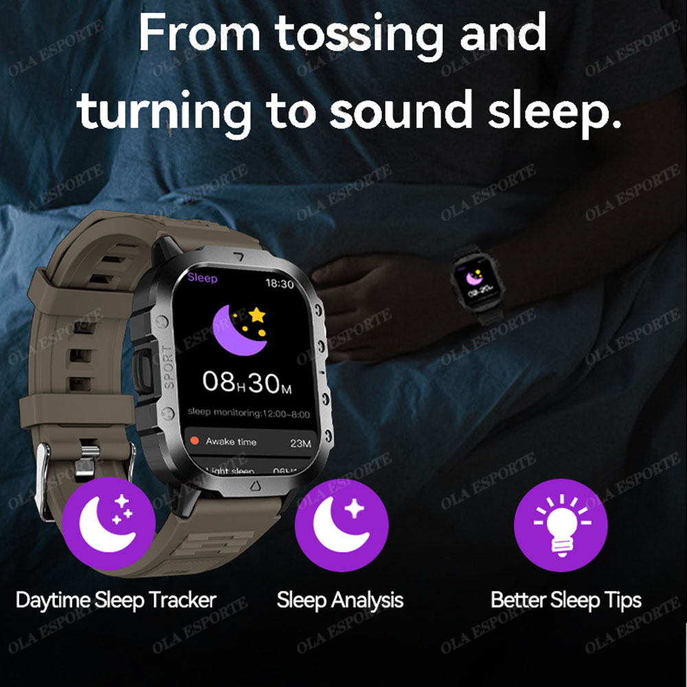 Nouvelle montre connectée mili - Smartwatch Rugged Watches For Men avis et prix