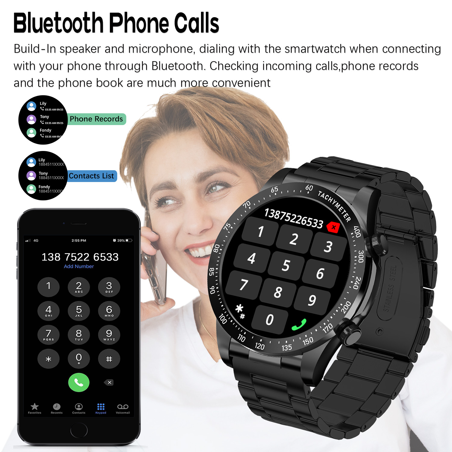 Montre connectée ROLLSTIMI Pre - Smartwatch Premium Watches For Men avis et prix