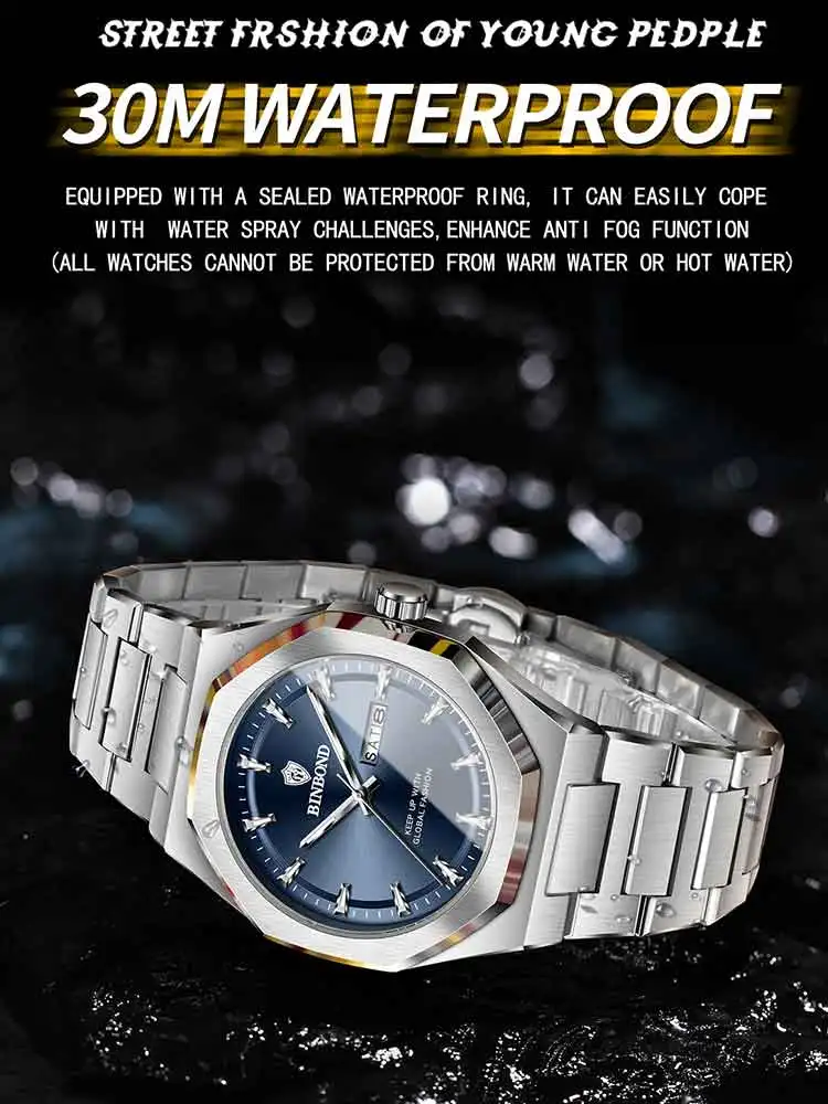 BINBOND mode tendance hommes m - Smartwatch Trending Watches For Men avis et prix