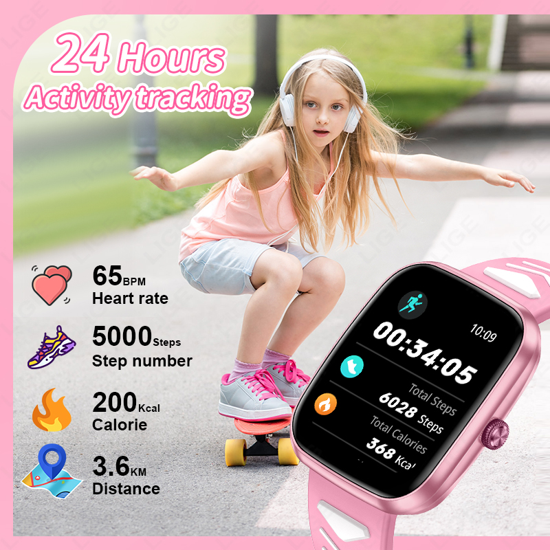 LIGE Nouvelle Montre Intellige - Smartwatch Digital Watches For Kid Boy With Alarm avis et prix