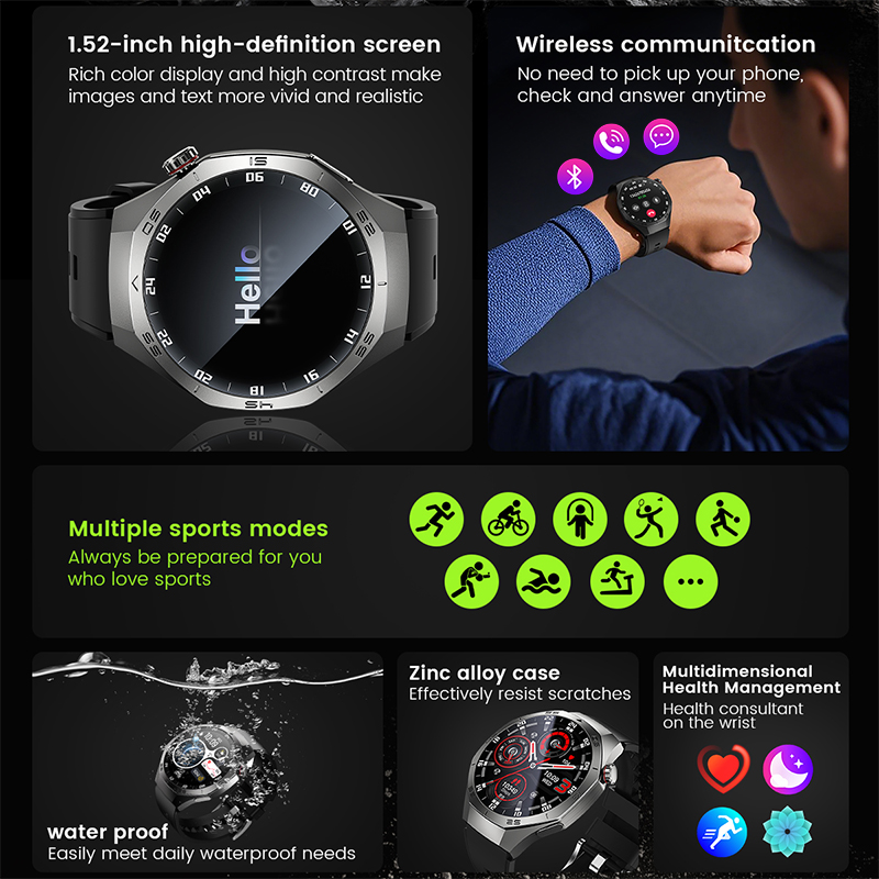 Montre connectée GPS pour homm - Smartwatch Premium Watches For Men avis et prix