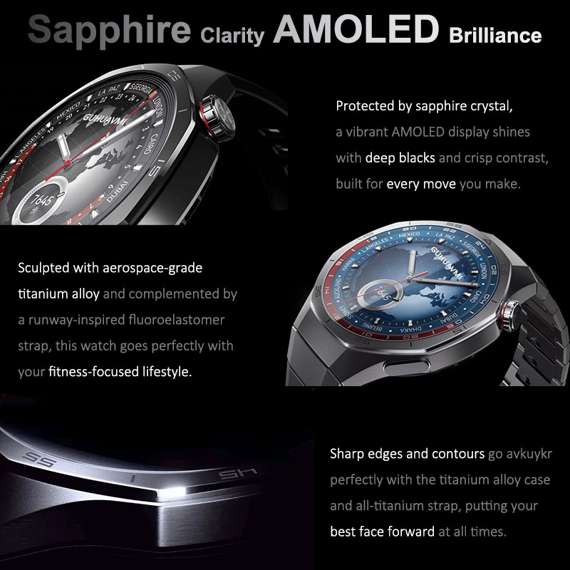 Montre connectée GPS pour homm - Smartwatch Premium Watches For Men avis et prix